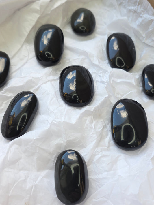 Rainbow Obsidian Palm Stones from Mexico