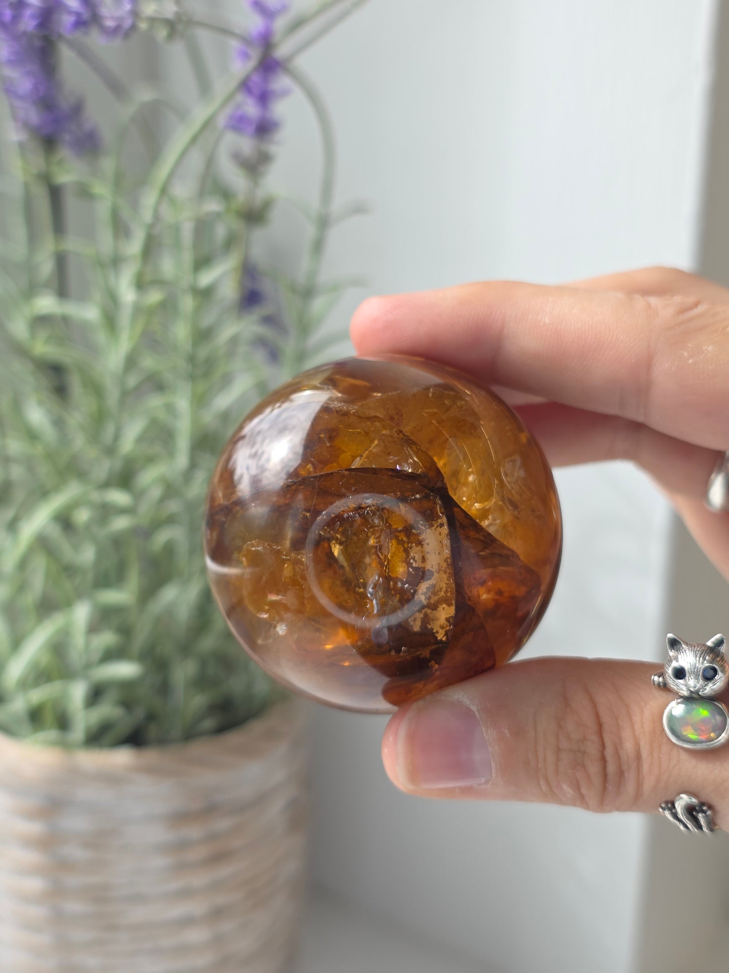 High Quality Golden Healer Sphere from Brazil - D