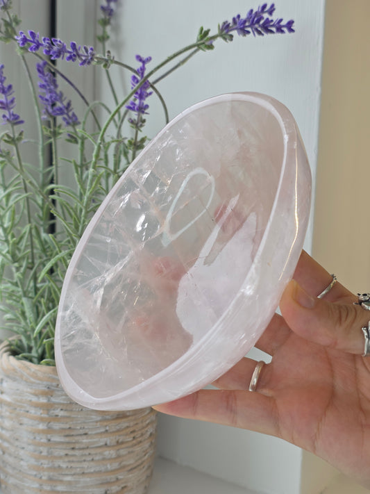 Madagascan Lavender Rose Quartz Bowl - A