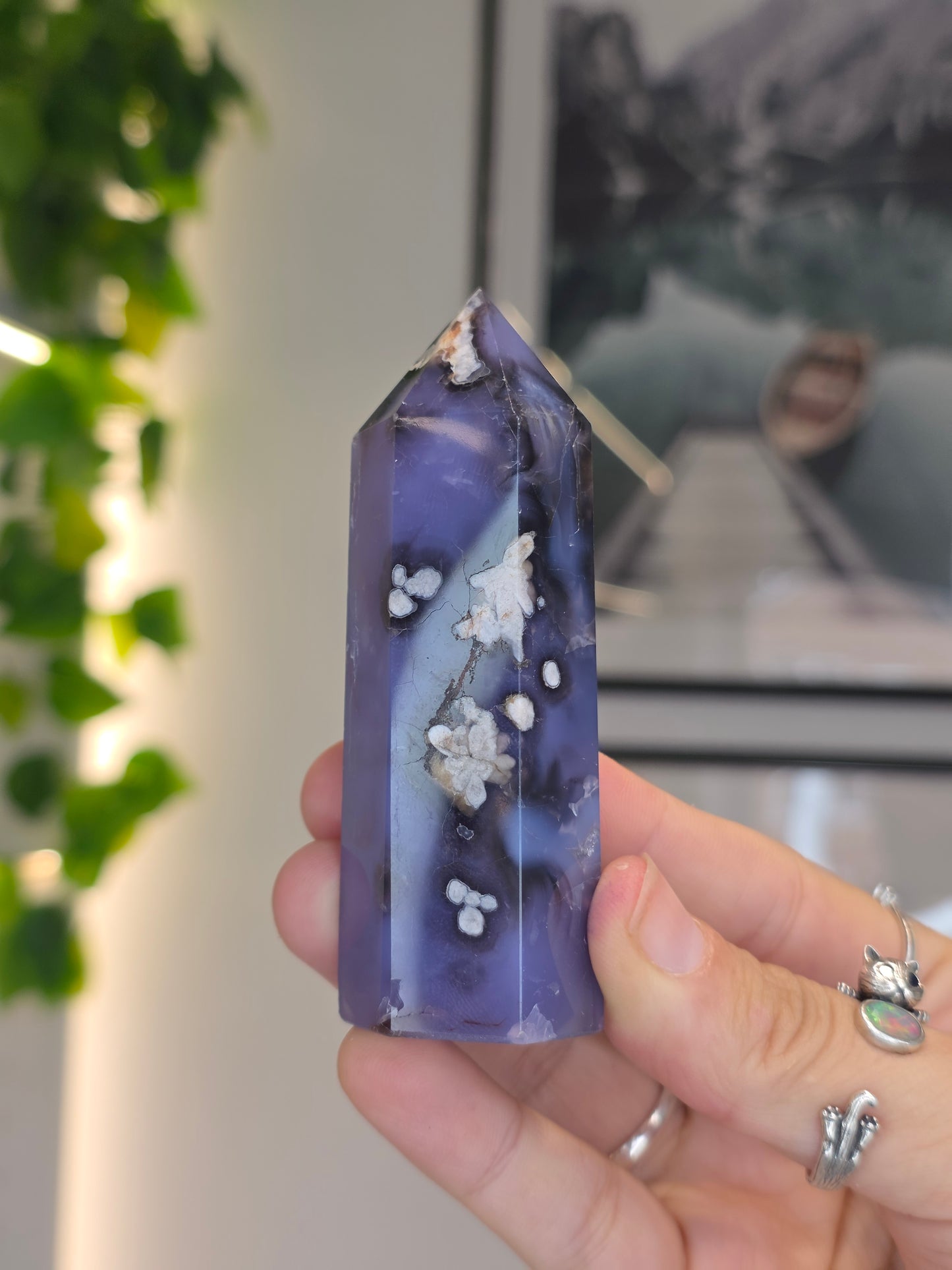 Blue Flower Agate Towers
