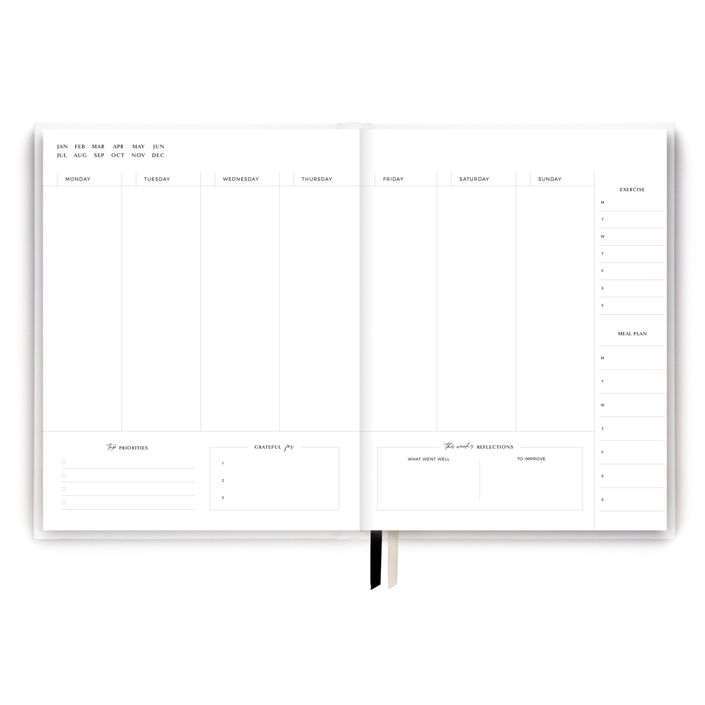 (SOLSTICE) Body + Soul Undated Journal by Blush & Gold in Almond - MAS3326/28