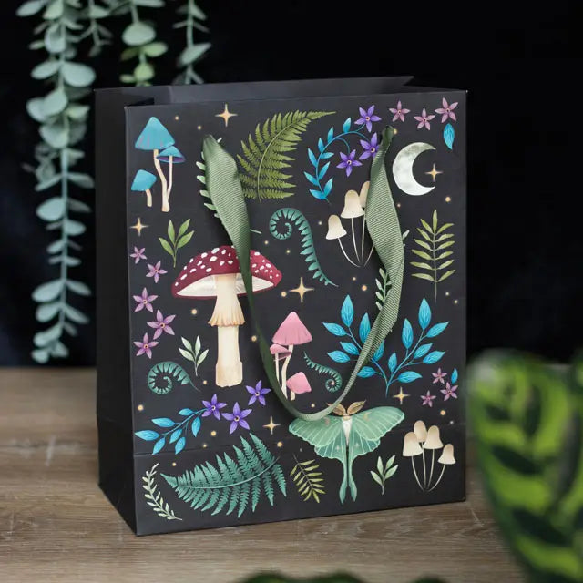 23cm Medium Dark Forest Print Gift Bag - MAS3332/41