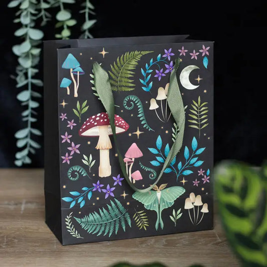 23cm Medium Dark Forest Print Gift Bag - MAS3332/41