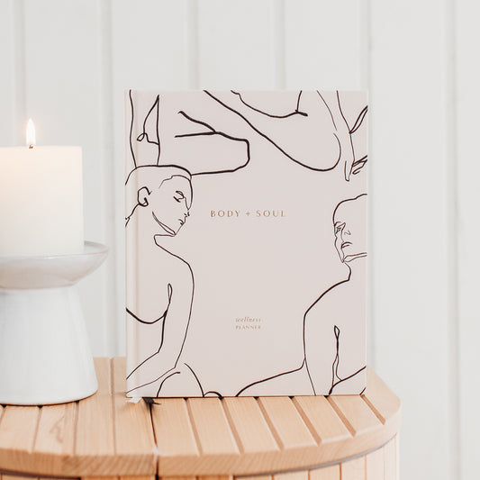 (SOLSTICE) Body + Soul Undated Journal by Blush & Gold in Almond - MAS3326/28