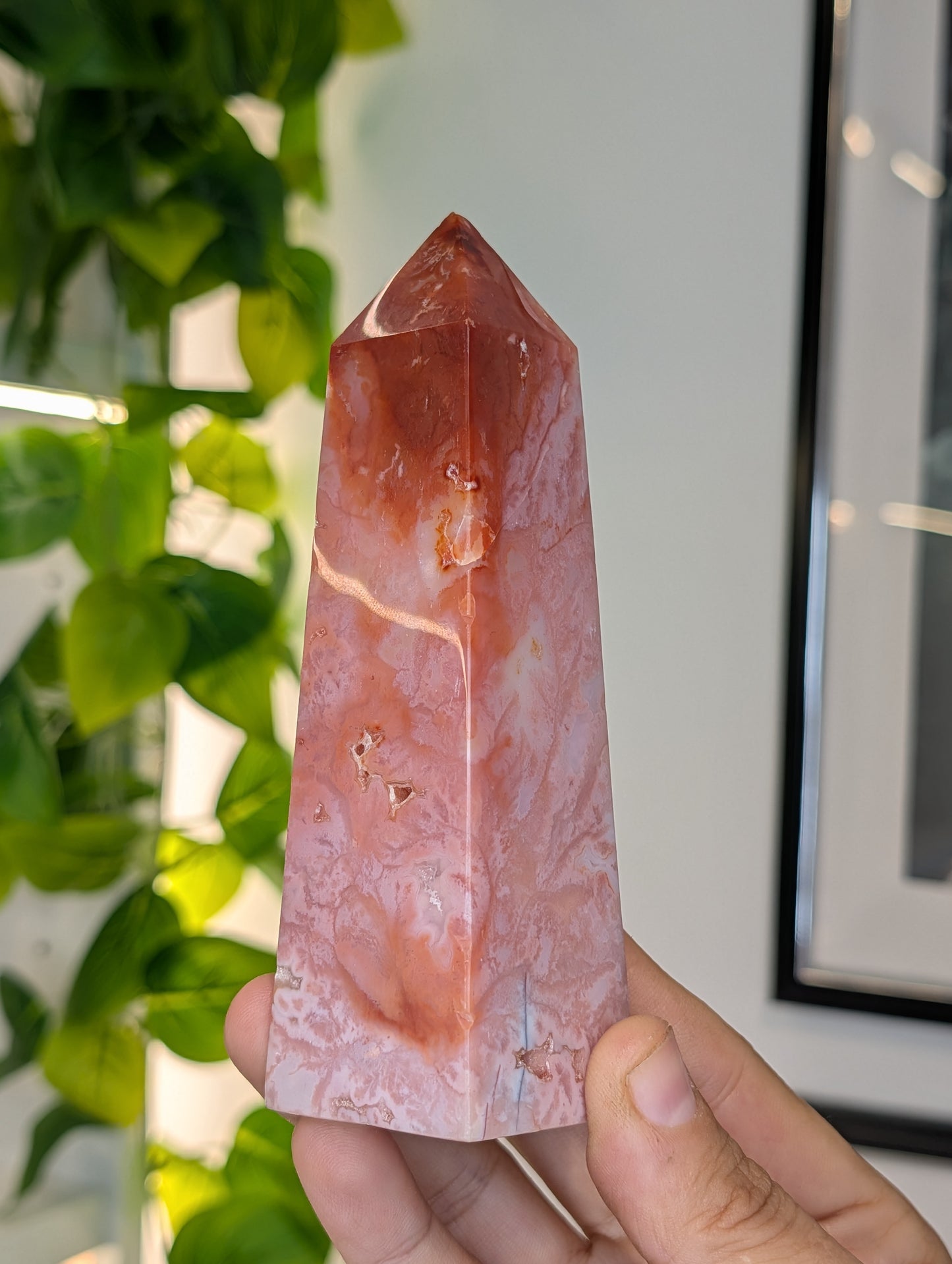 Imperfect Indonesian Pink Carnelian Tower