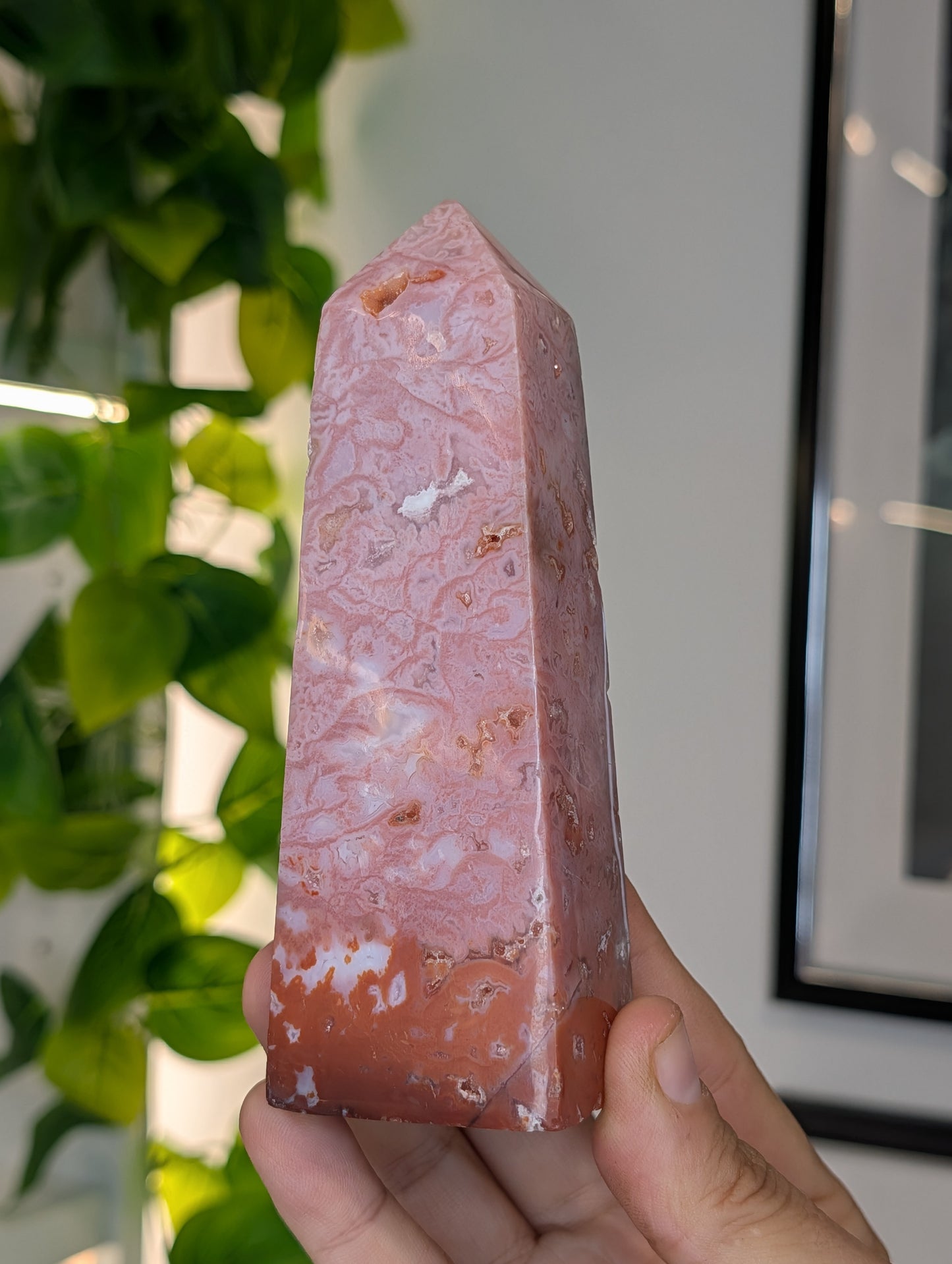 Indonesian Pink Carnelian Tower