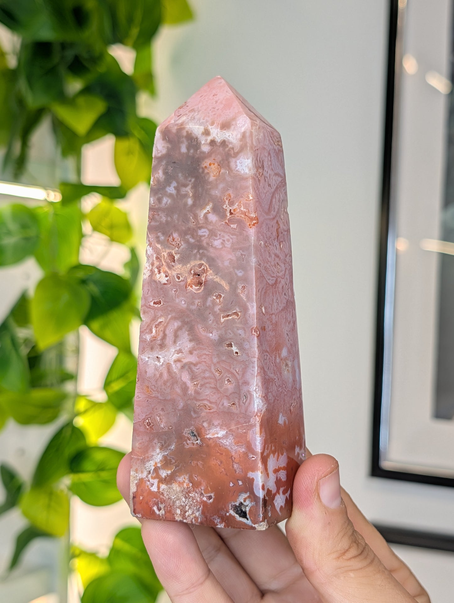 Indonesian Pink Carnelian Tower