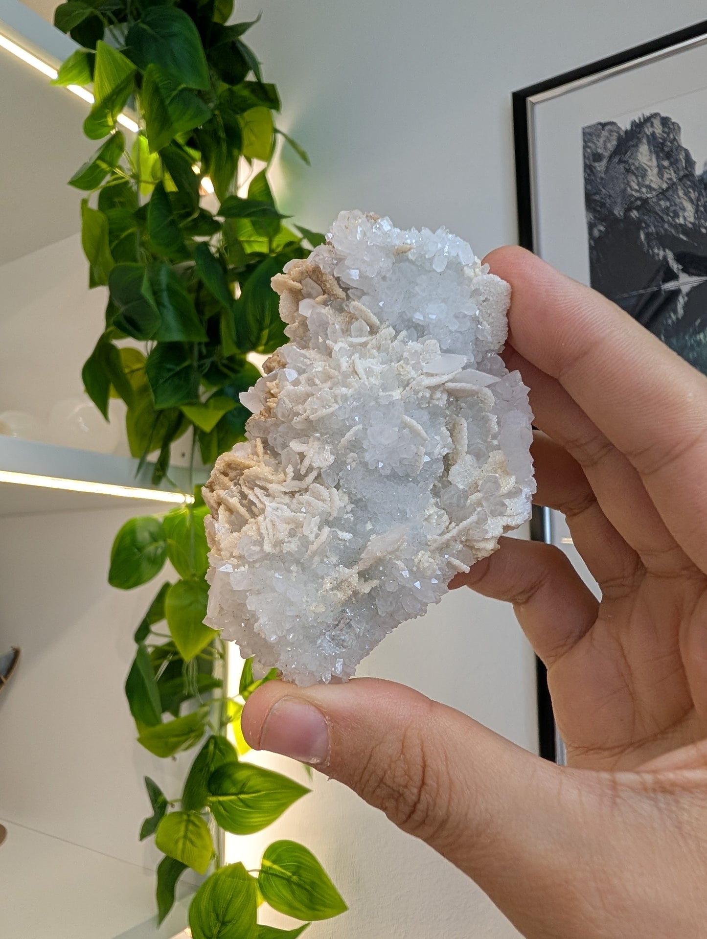 XHL Quartz with Petal Calcite and Fluorite from Xianghualing Mine, China