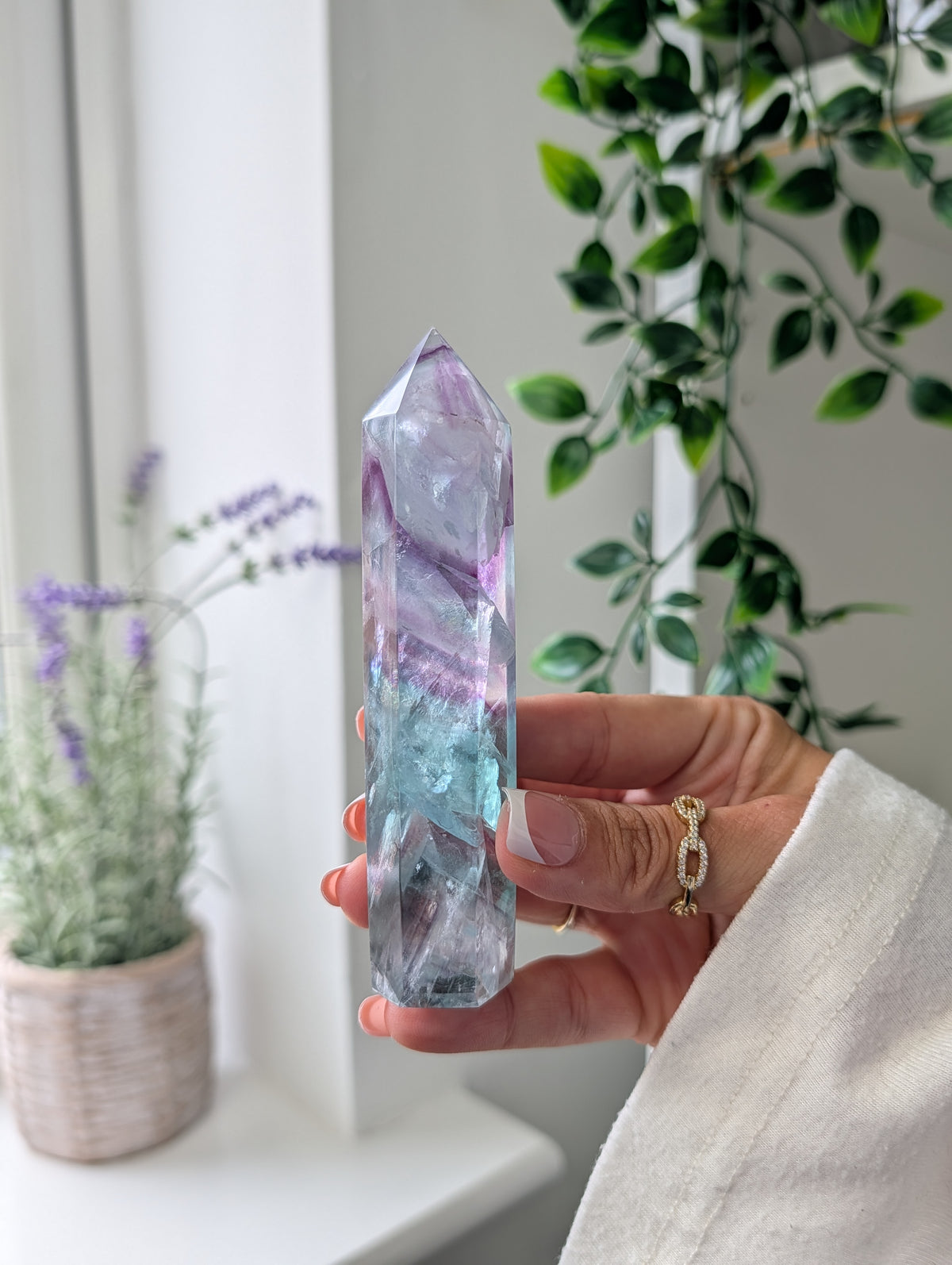 Gemmy Fluorite Towers from China