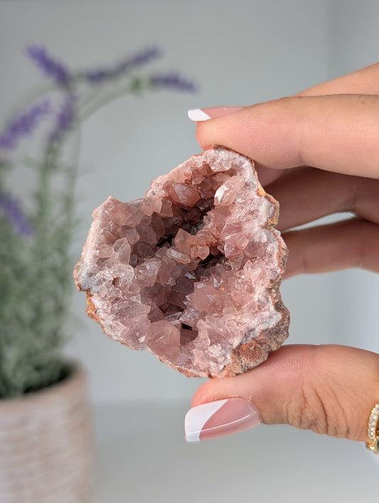 Pink Amethyst Geode Cluster from Argentina