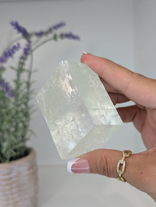 Green Optical Calcite from Mexico