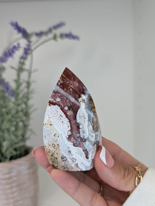 Unicorn Jasper Freeform Flames from India