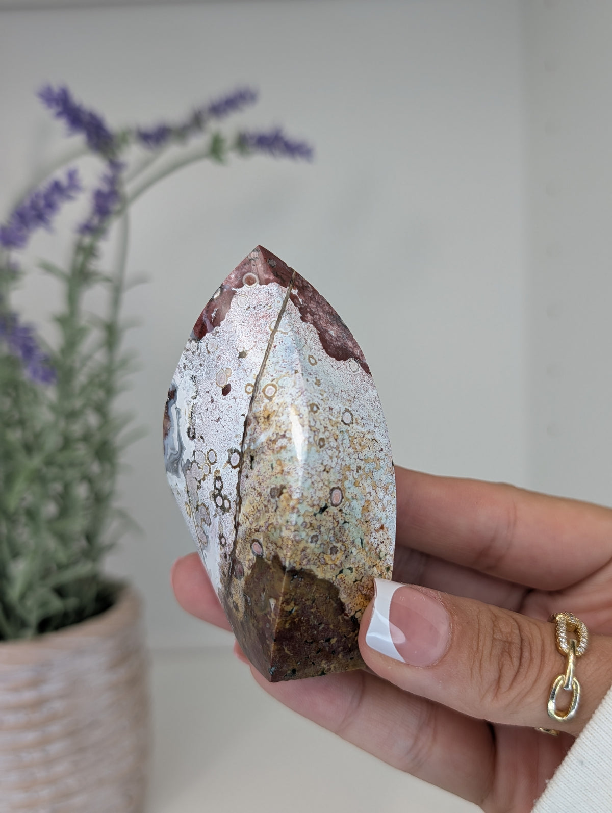 Unicorn Jasper Freeform Flames from India