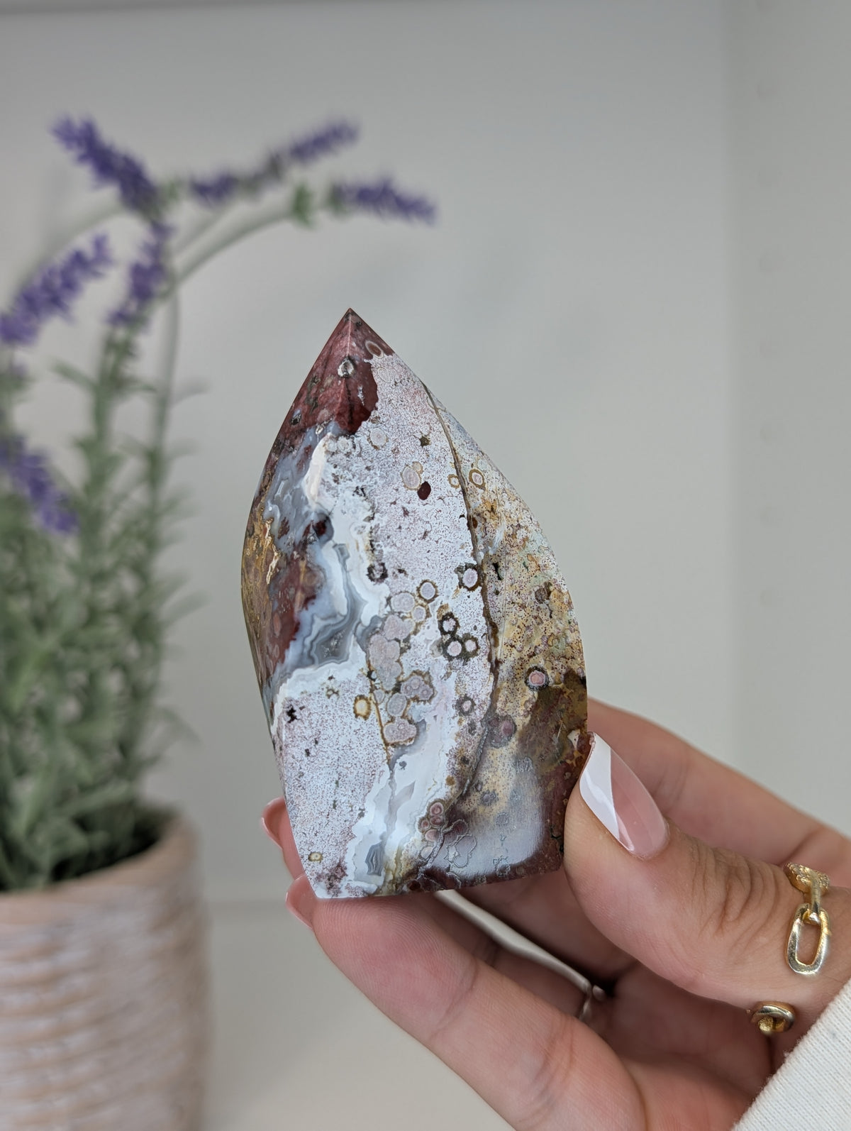 Unicorn Jasper Freeform Flames from India