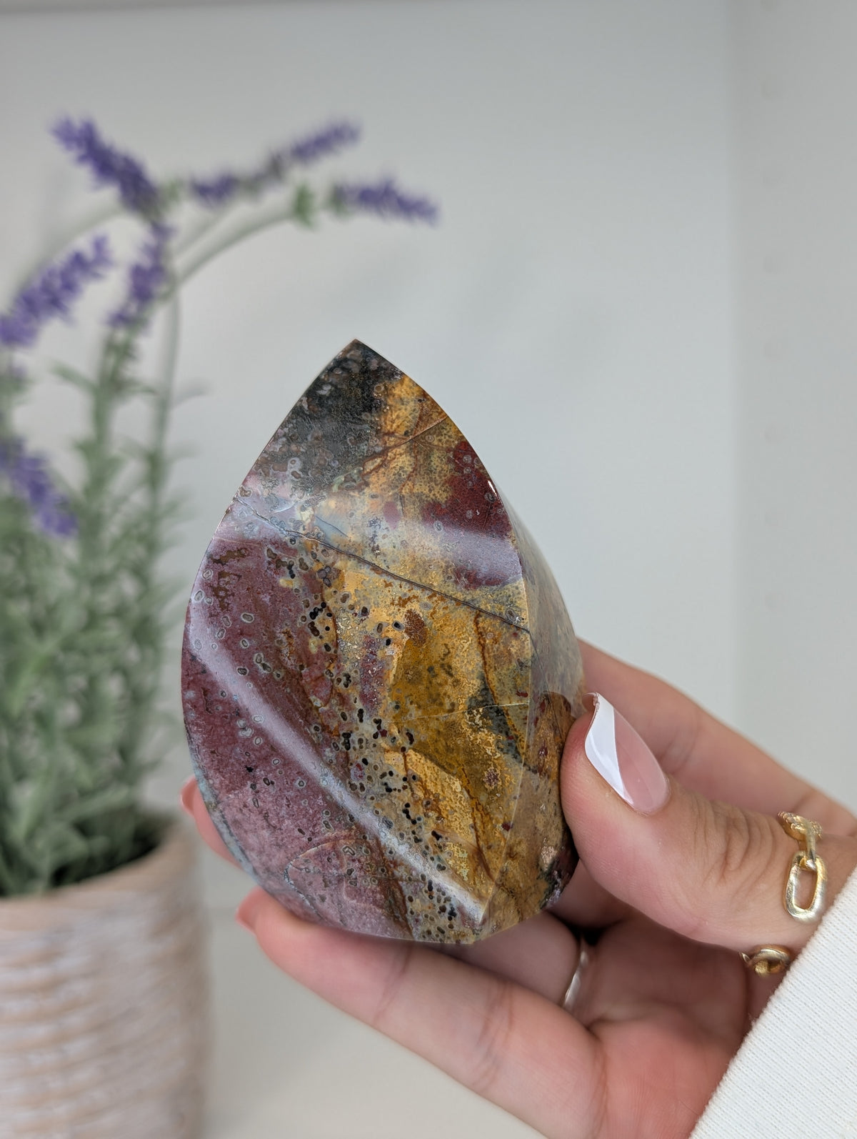 Unicorn Jasper Freeform Flames from India