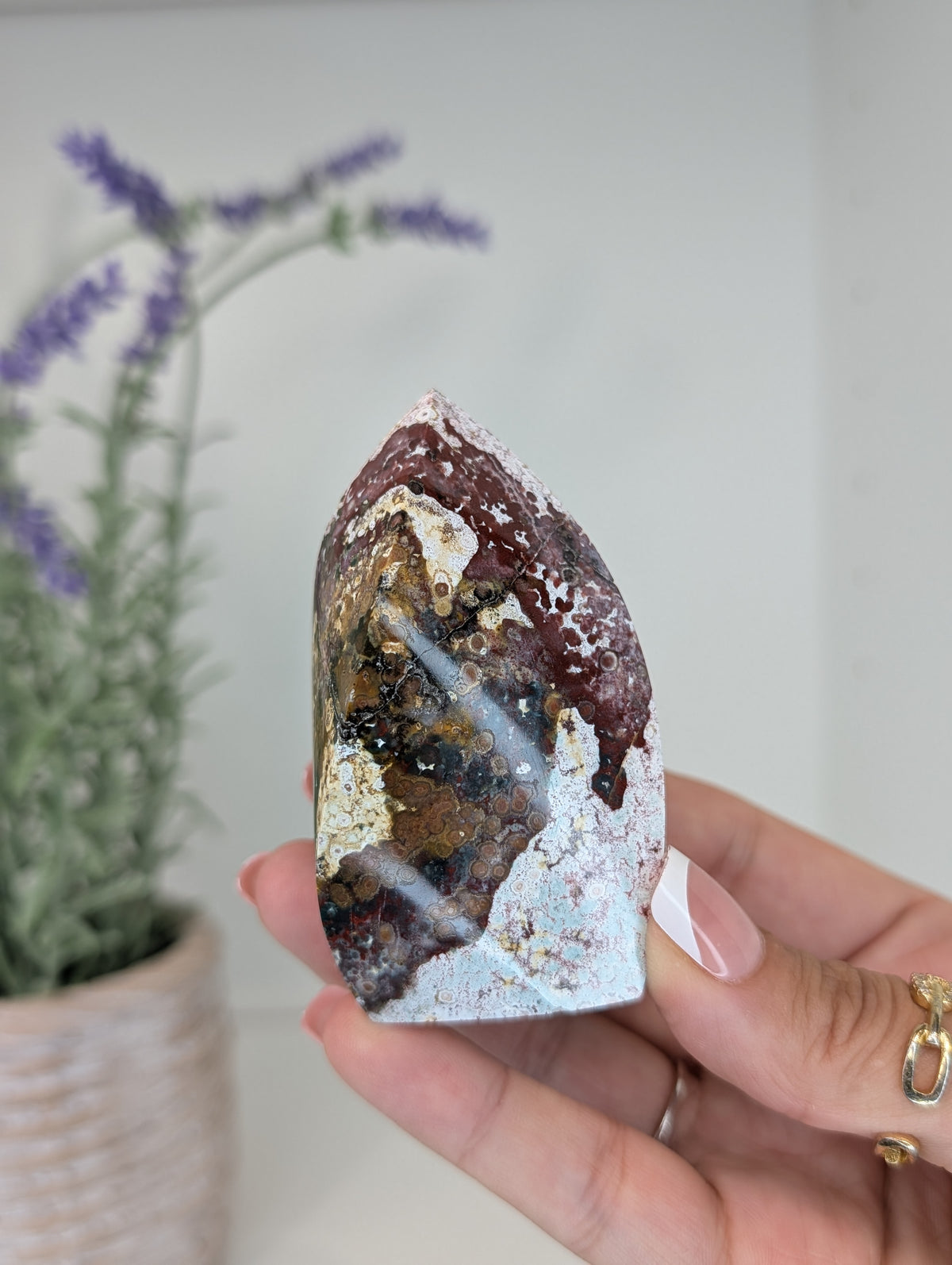 Unicorn Jasper Freeform Flames from India