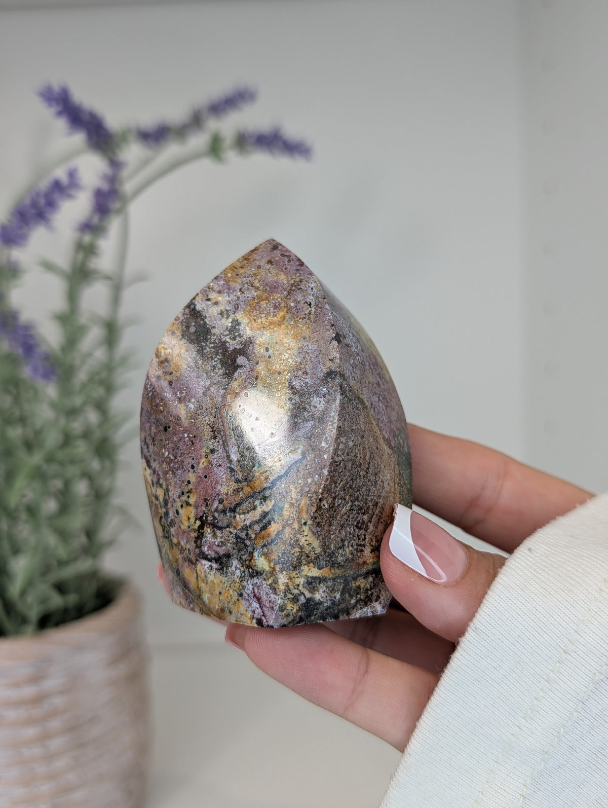 Unicorn Jasper Freeform Flames from India