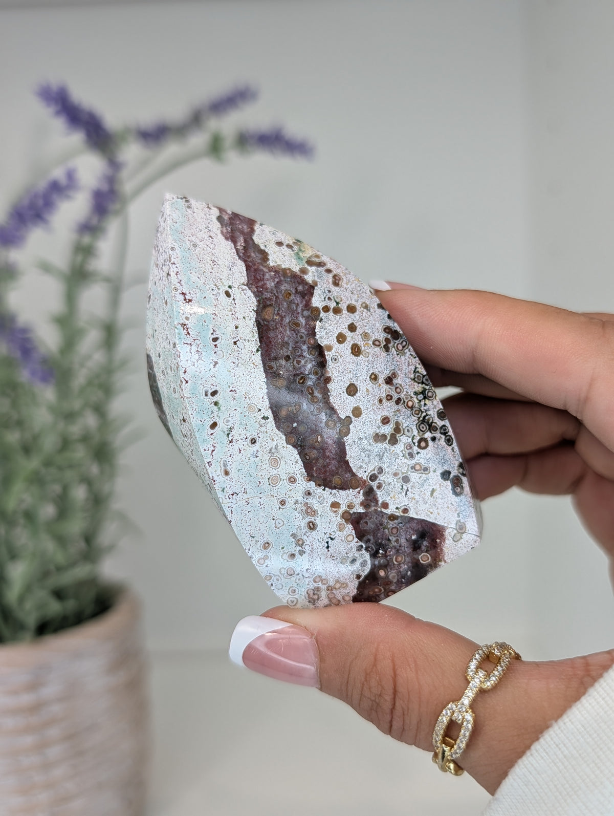 Unicorn Jasper Freeform Flames from India