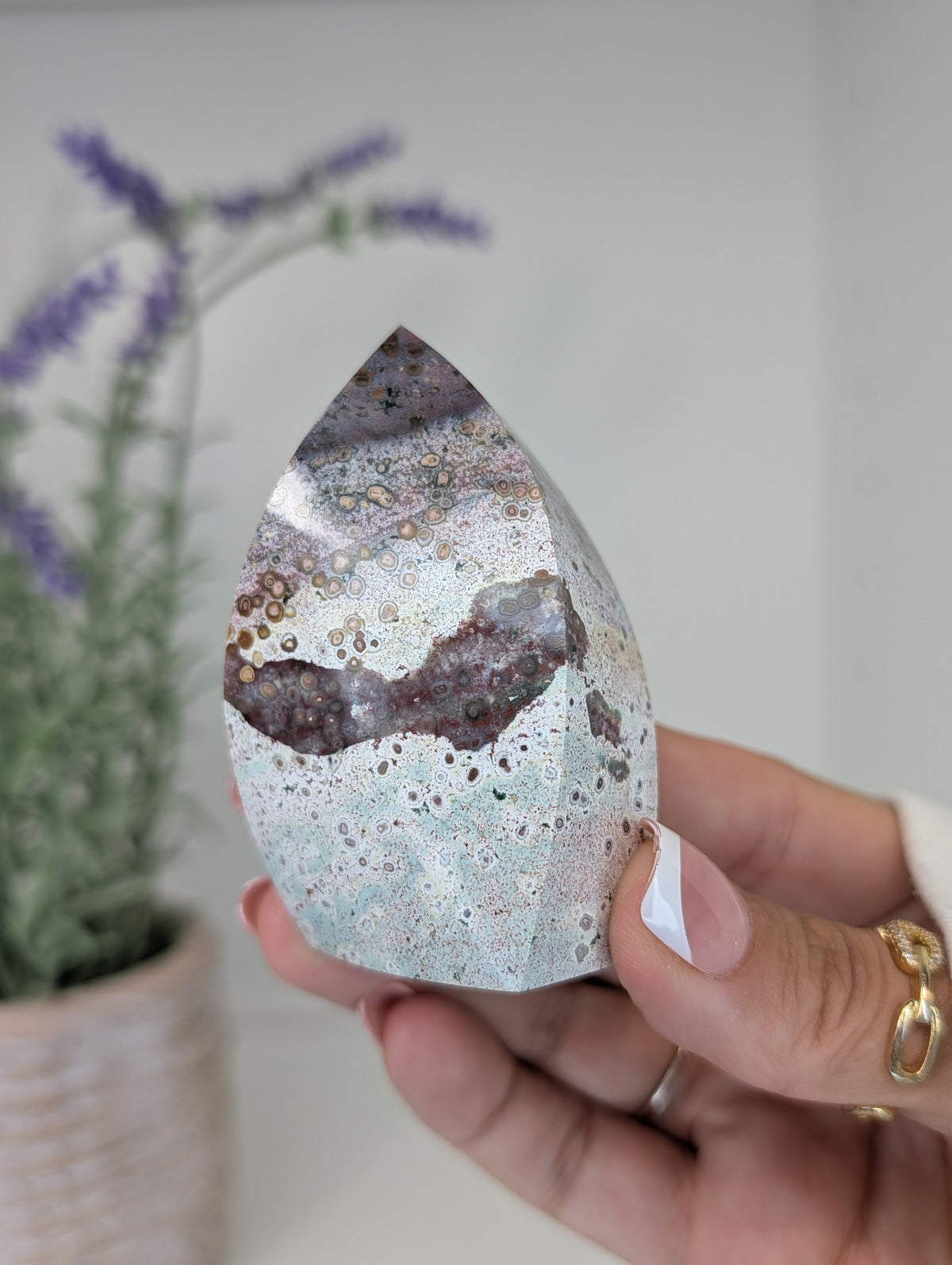 Unicorn Jasper Freeform Flames from India