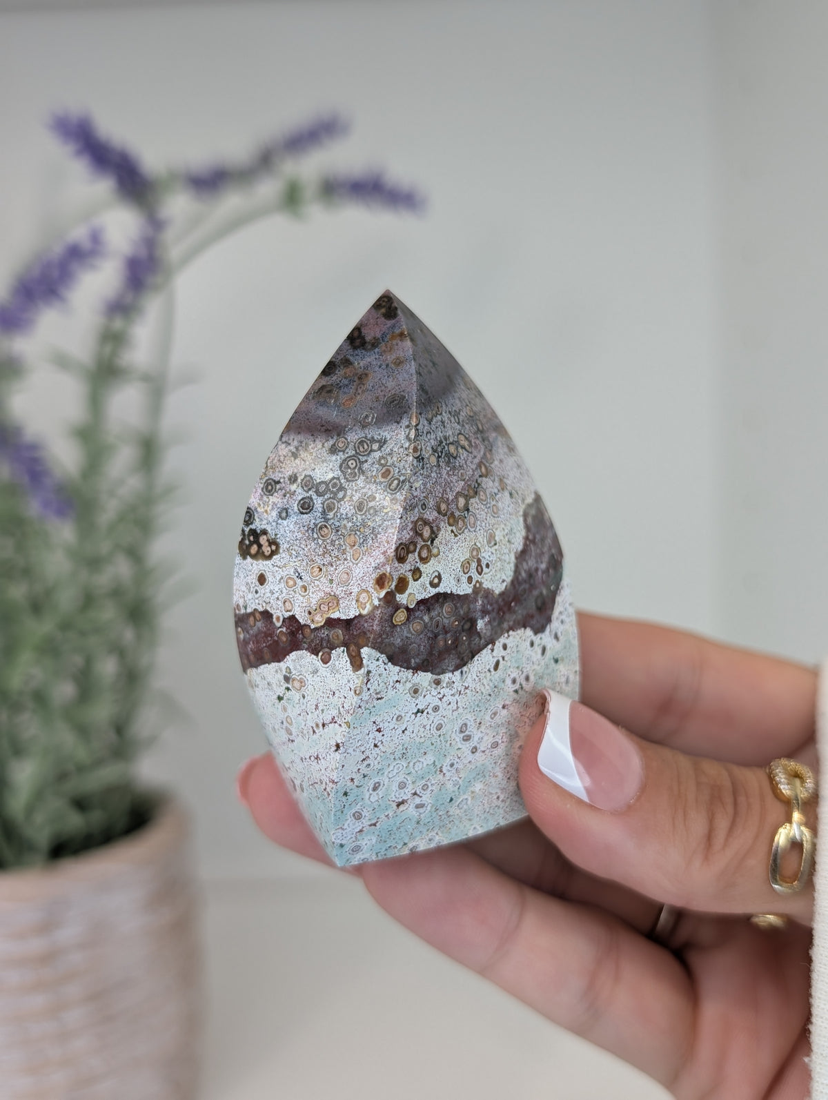 Unicorn Jasper Freeform Flames from India