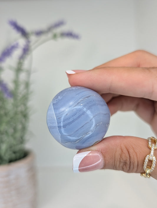 High Grade Blue Lace Spheres from Namibia