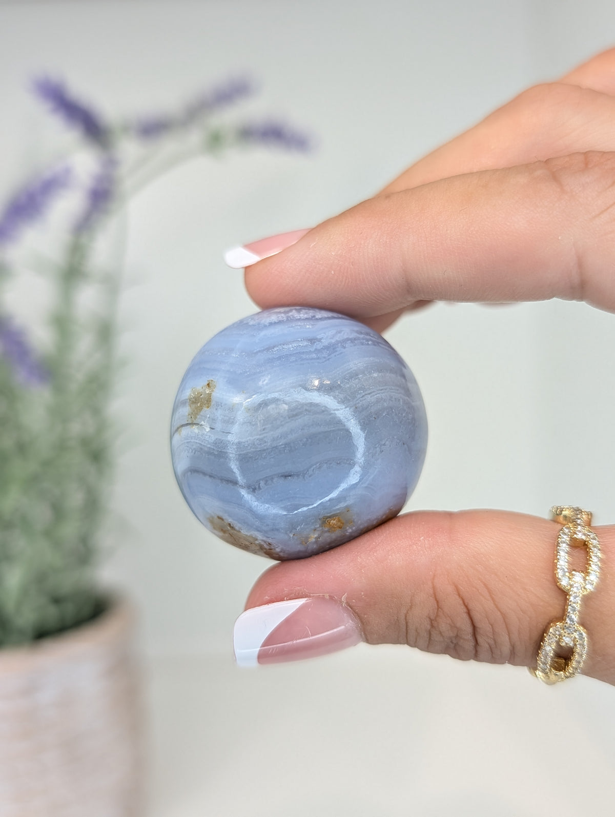 High Grade Blue Lace Spheres from Namibia