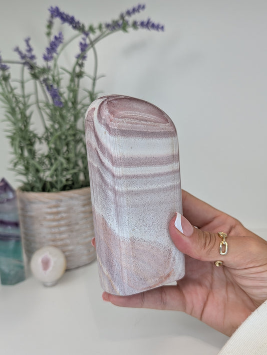 Pink Banded Rhyolite Freeform from Utah, USA