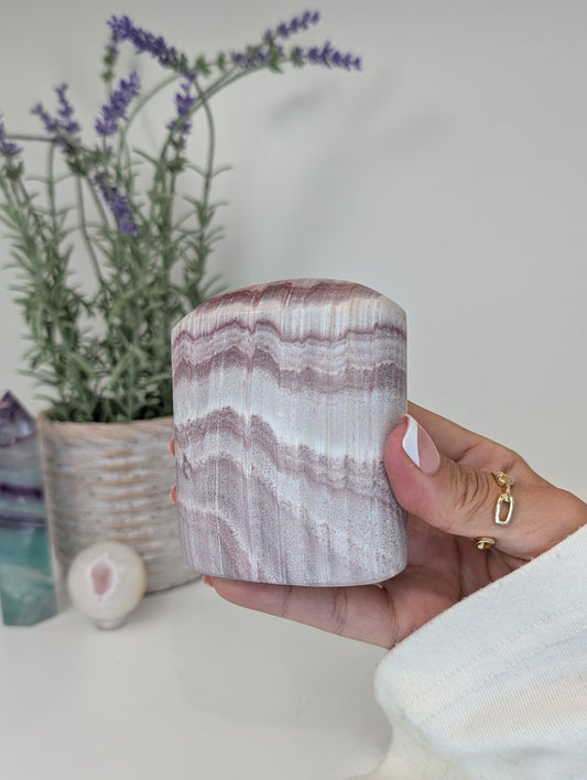 Pink Banded Rhyolite Freeform from Utah, USA