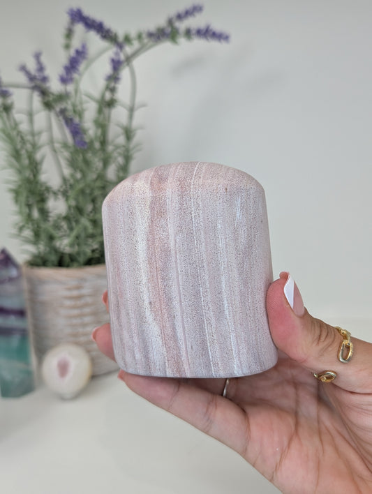 Pink Banded Rhyolite Freeform from Utah, USA