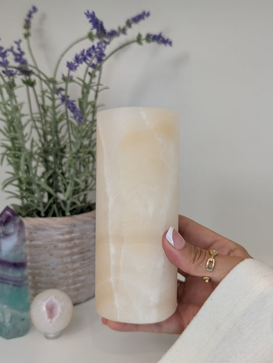 Mexican Banded Honey Onyx Calcite Vases