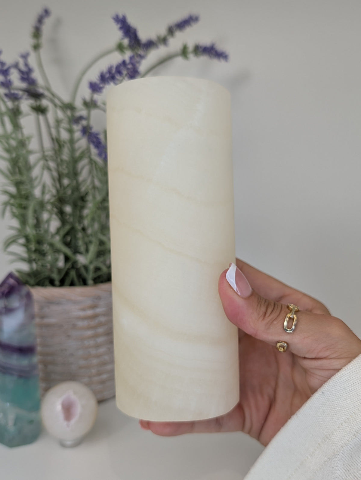 Mexican Banded Honey Onyx Calcite Vases