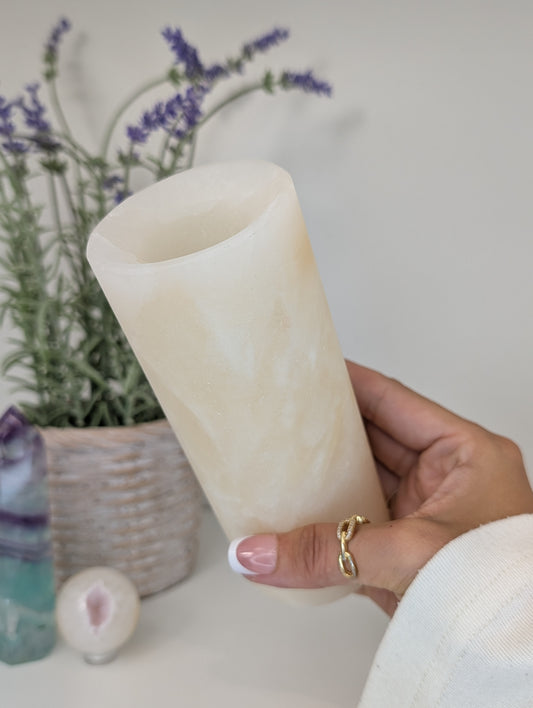 Mexican Banded Honey Onyx Calcite Vases