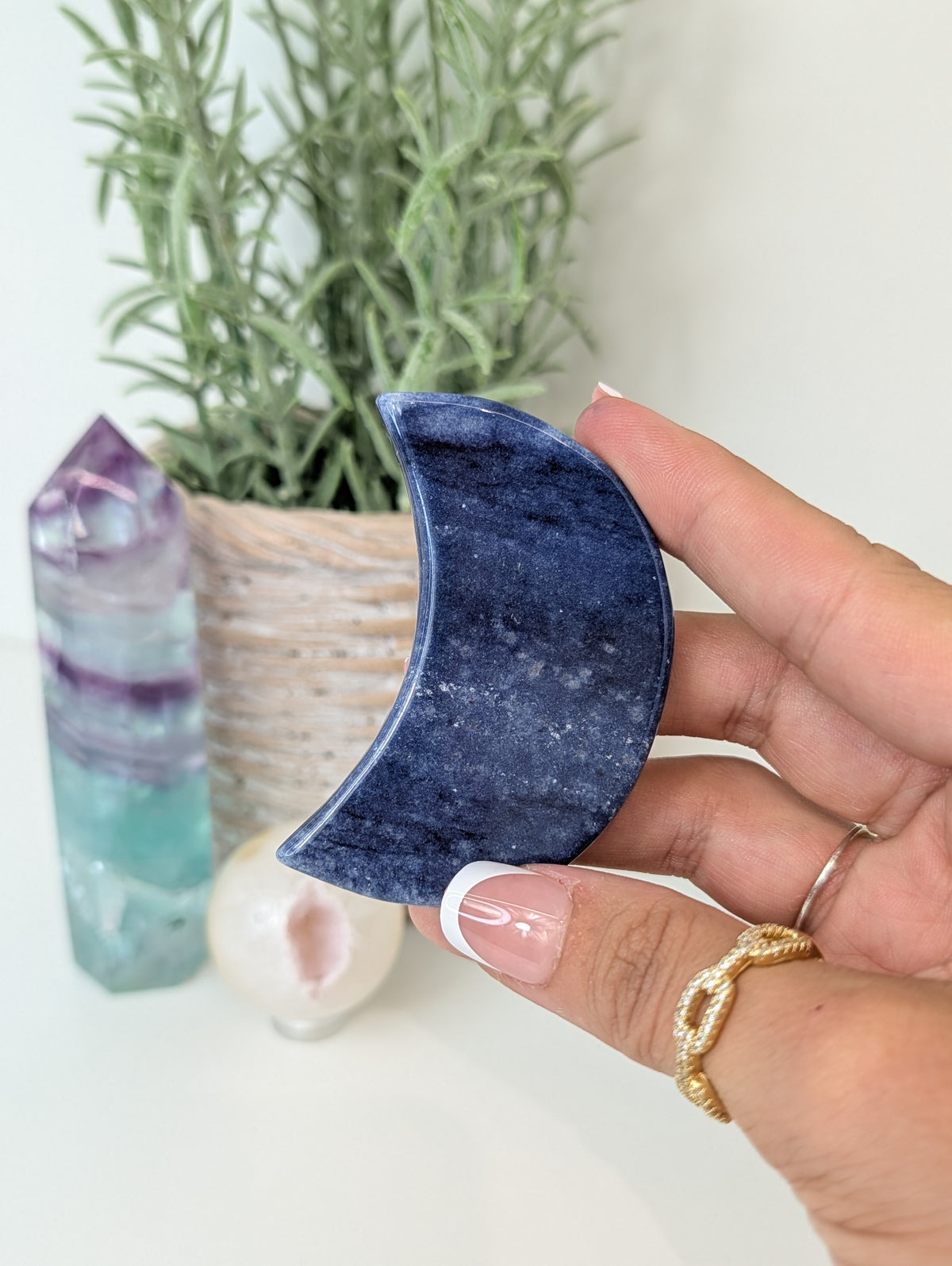 Mexican Blue Aventurine Moons