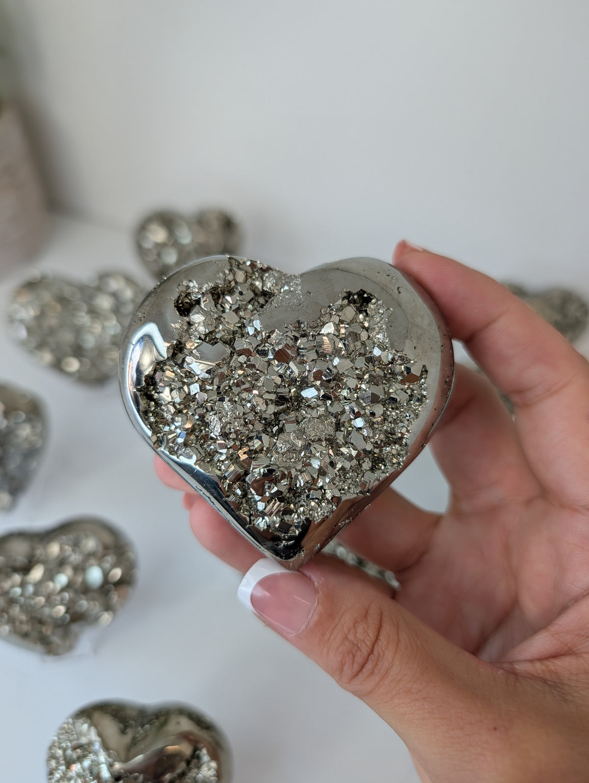 High Grade Peruvian Pyrite Hearts