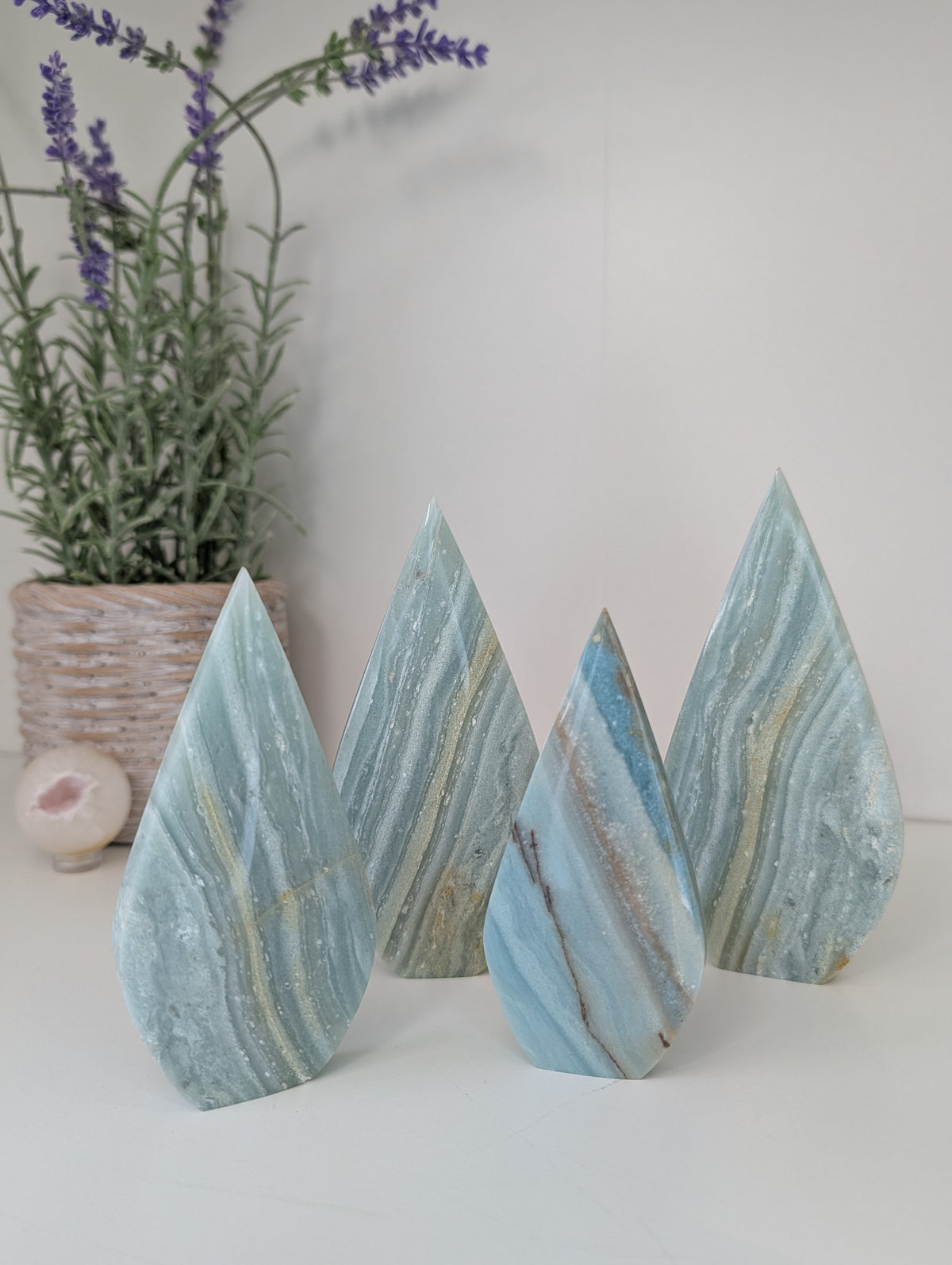 Caribbean Calcite Freeform Tear Drops