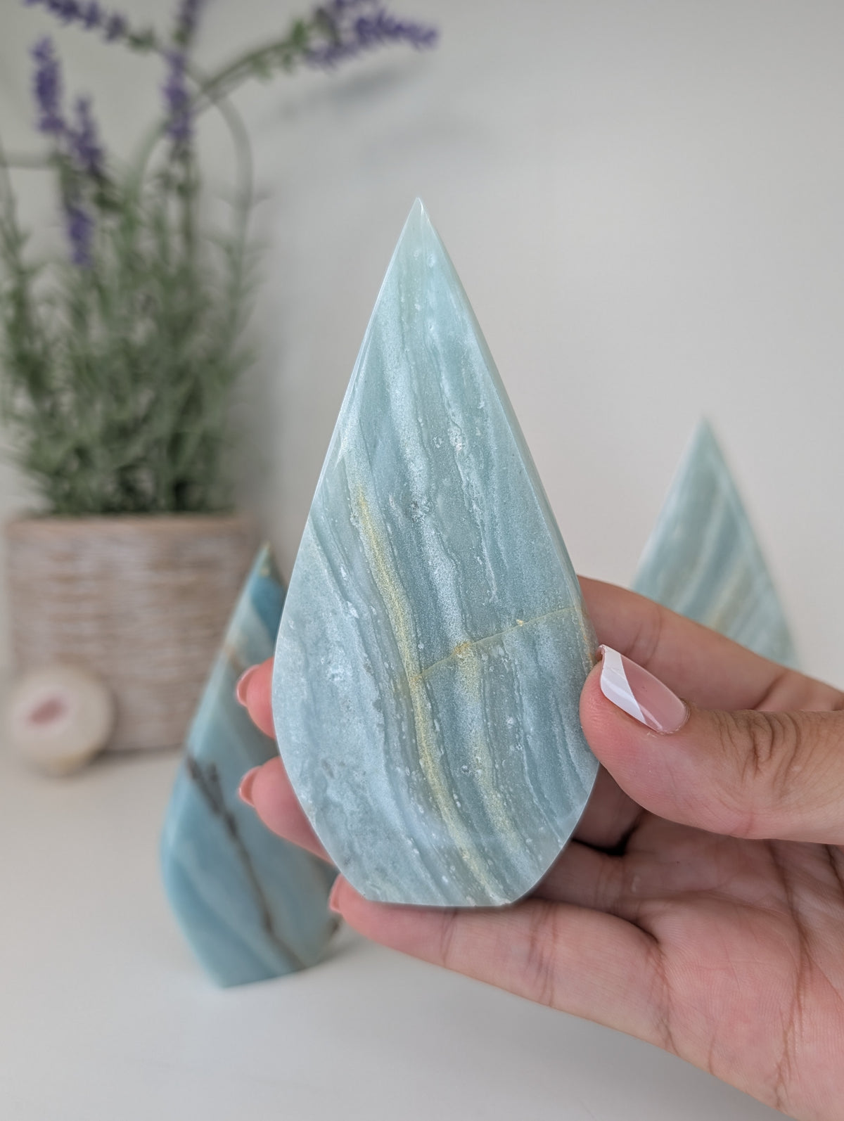 Caribbean Calcite Freeform Tear Drops