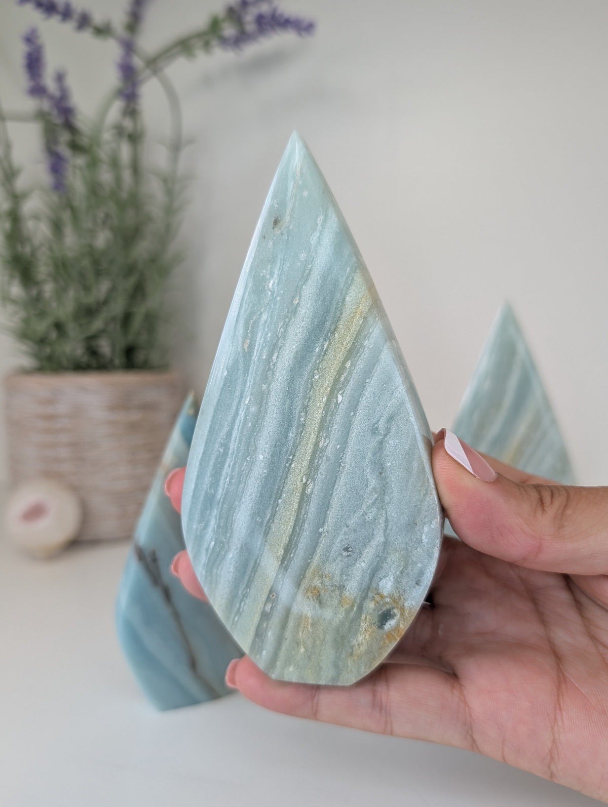 Caribbean Calcite Freeform Tear Drops