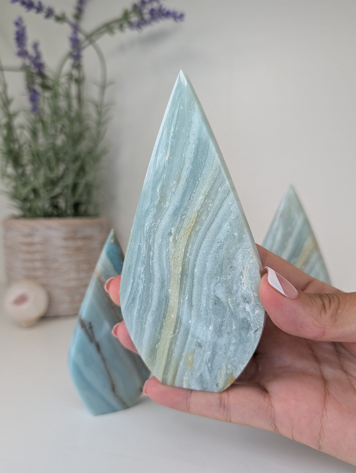 Caribbean Calcite Freeform Tear Drops