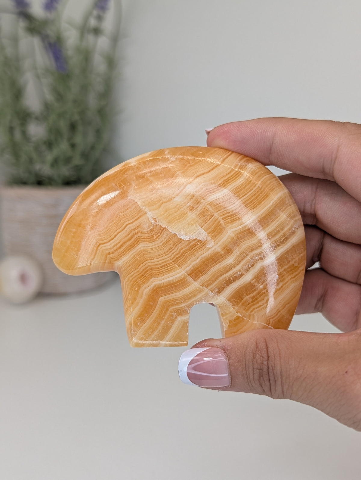 Juicy Orange Calcite Zuni Bears