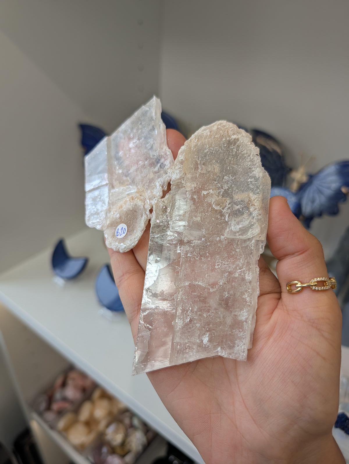 Imperfect: Raw Selenite Slice Slab from Mexico