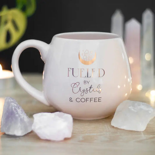 Crystals and Coffee Rounded Mug - MAS3390/94