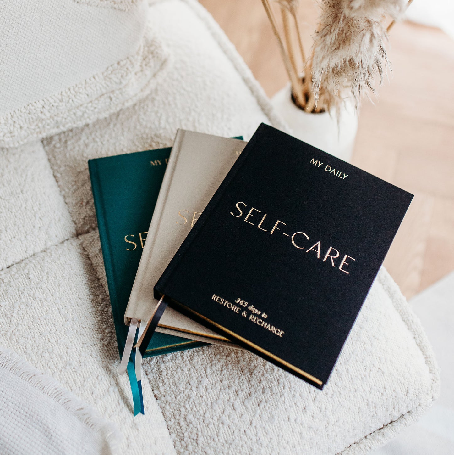 (Black) My Daily Self-Care, Reflection and Gratitude Journal by Blush & Gold - MAS3320/22