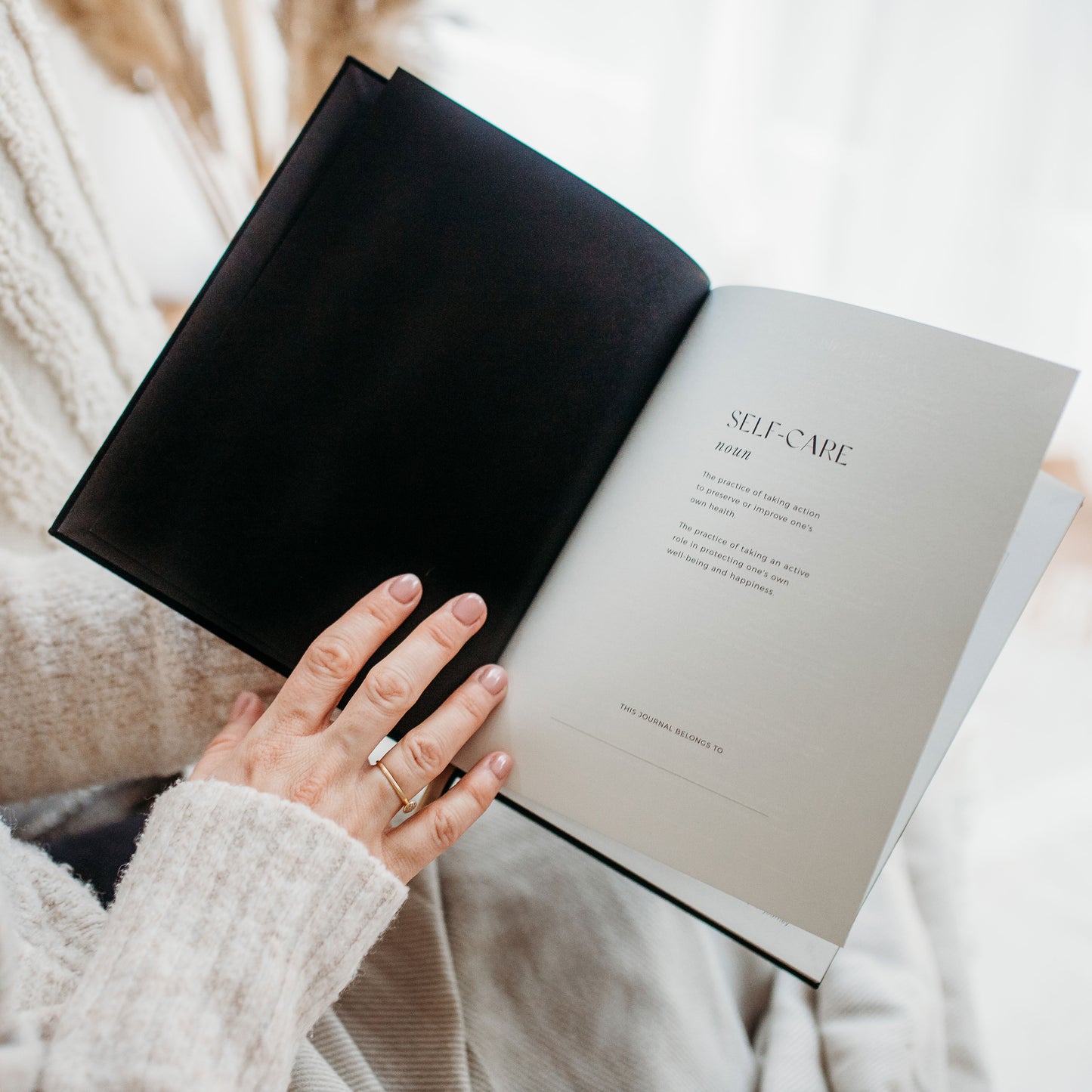 (Almond) My Daily Self-Care, Reflection and Gratitude Journal by Blush & Gold - MAS3320/22