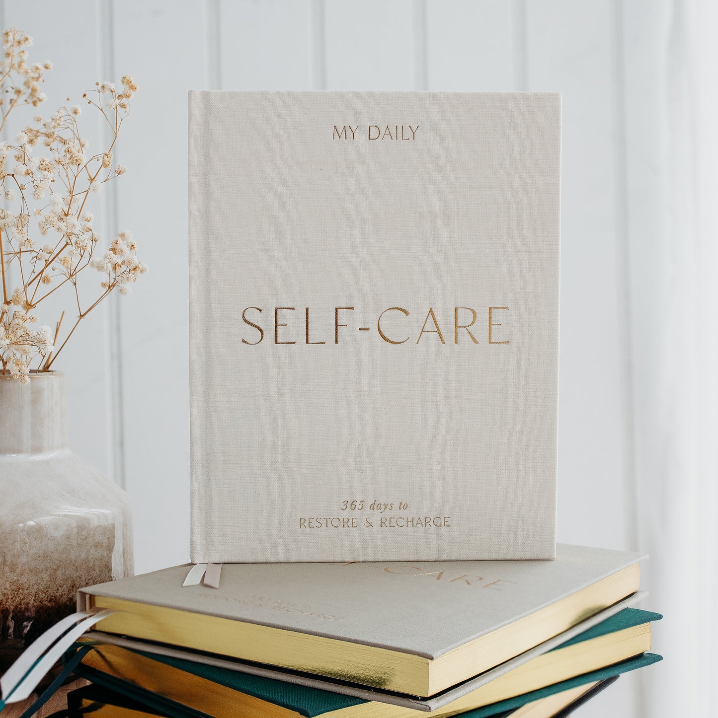 (Almond) My Daily Self-Care, Reflection and Gratitude Journal by Blush & Gold - MAS3320/22