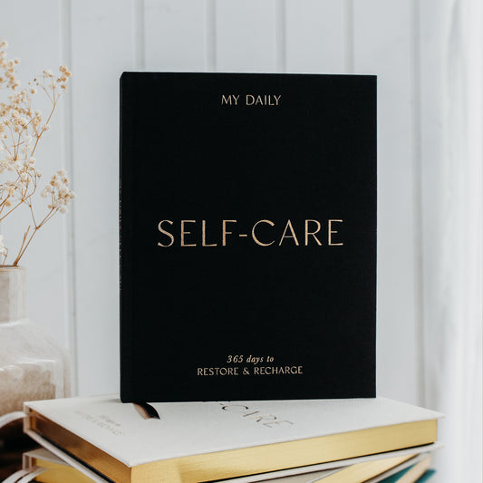 (Black) My Daily Self-Care, Reflection and Gratitude Journal by Blush & Gold - MAS3320/22