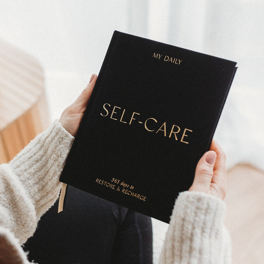 (Black) My Daily Self-Care, Reflection and Gratitude Journal by Blush & Gold - MAS3320/22