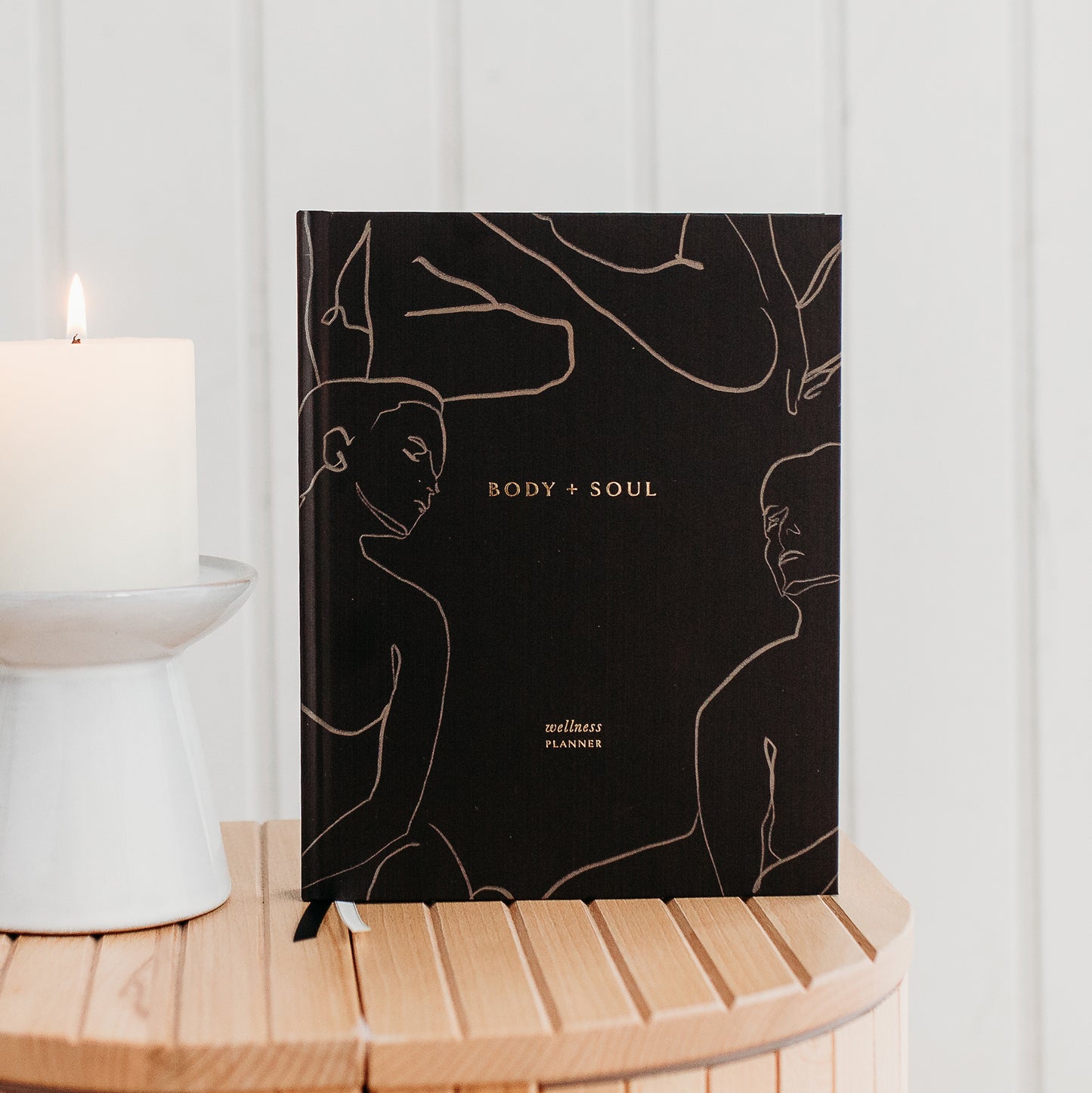 (ECLIPSE) Body + Soul Undated Journal by Blush & Gold in Black - MAS3329/31