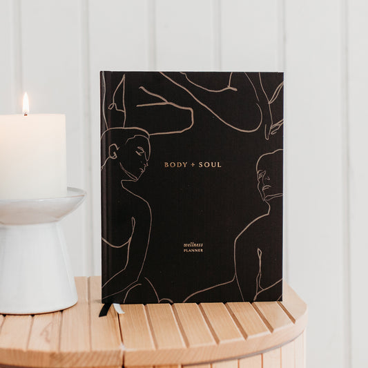 (ECLIPSE) Body + Soul Undated Journal by Blush & Gold in Black - MAS3329/31