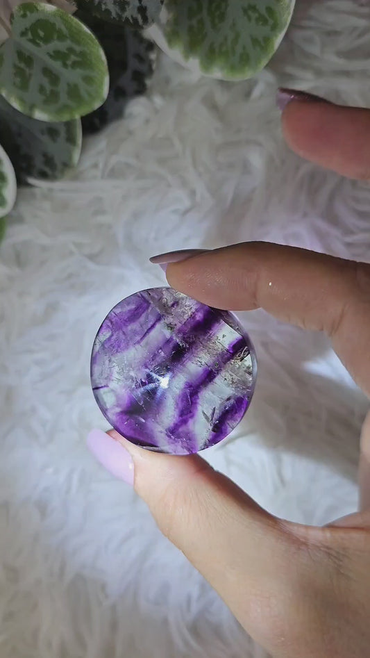 Round Fluorite Palm AB - MAS1076