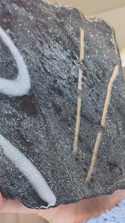 Specularite Slice from Lake Superior Iron District - A
